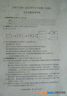 2011—2012学年度第一学期初一历史备课组工作计划 2016学年度第一学期