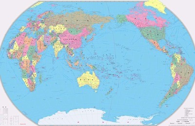 南极洲地形图 科学家证实地球是监狱