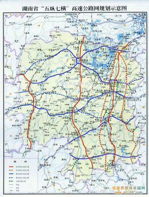 湖南高速公路网规划示意图 湖南高速公路规划地图