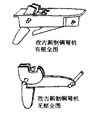 ＊弩机结构及滑轮弓 弩机结构原理图