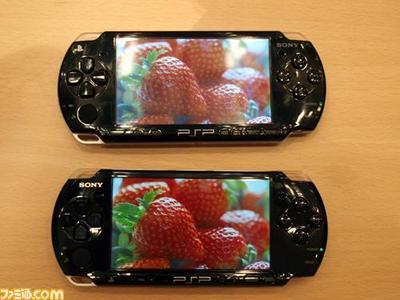 PSP3000 vs 2000真机对比 psp1000 2000 3000