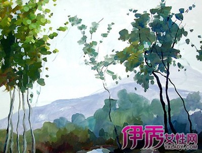 怎样画水粉风景画 简单水粉风景画的步骤