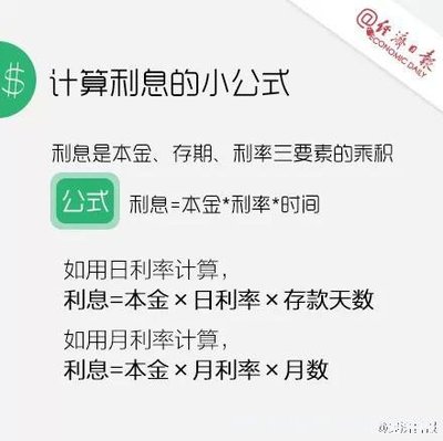 银行存款利率怎么算 银行存款利息计算公式