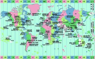 英国和中国分别在什么时区?时差是多少? 美国时区和中国时差