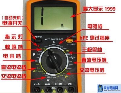 如何用万用表测电阻 测电阻