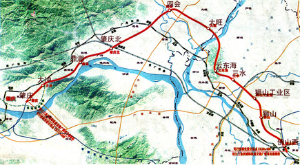 最新广佛肇轻轨线路图:肇庆境内设6站，牌坊站取消(转)