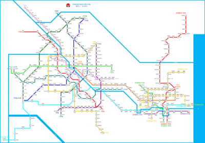 北京市2020年地铁线路规划图，附大图。 北京市轨道交通2020年