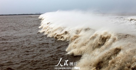 钱塘江大潮（动画）【归仪明根据10月3日央视视频制作】 2016钱塘江潮央视直播