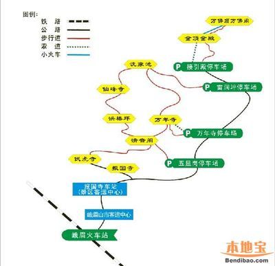 峨眉山景点介绍 峨眉山旅游景点地图