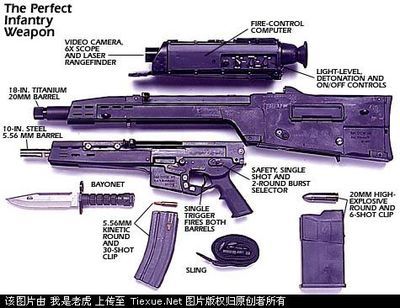 美军OICW理想单兵战斗武器 二战美军单兵装备