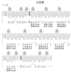 左轮吉他初级教程《人人可以学吉他》第24课《兰花草》 左轮吉他 兰花草