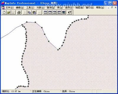 利用MapInfo编辑地图对象 mapinfo 编辑