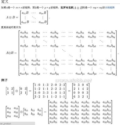 圆圈中间一个乘号：克罗内克积