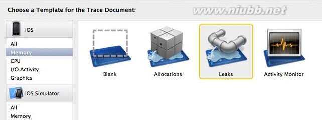 使用instruments分析ios应用的memoryleak c memory leak