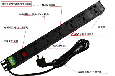 机柜插座(PDU)和普通电源排插的比较 机柜pdu品牌