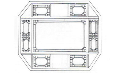 中式隔扇門窗的格心欞花及釋義 古建门窗构造