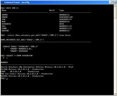 dbms_metadata.get_ddl的使用总结(转载) jdbc getmetadata