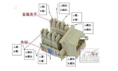 墙壁网线插座接法 墙上的网线插座怎么接