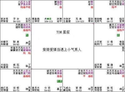 紫微斗数命盘分析 紫微斗数算命排盘解读