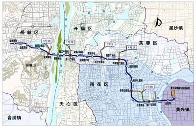 长沙地铁2号线开建（长沙地铁规划图） 长沙地铁10号线规划图