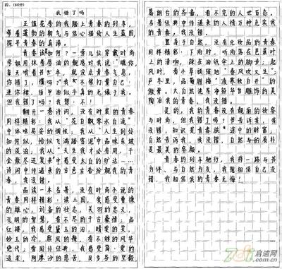 【分享】中考满分作文赏析及点评 中考满分作文及赏析