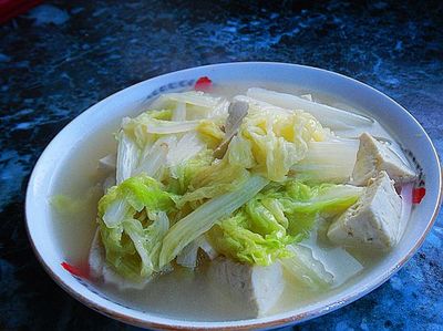 昌乐全鸡 白菜炖豆腐