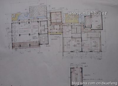 [转载]补充一组茶室施工的设计图 建筑施工设计图