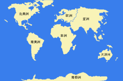 七大洲 世界地图