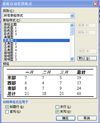 Word2003中三线格式表格的添加方法 word2003三线表