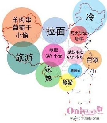 西方人性格地图 中国城市人性格地图