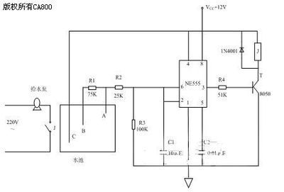 多种水位控制电路图 水塔水位控制器电路图