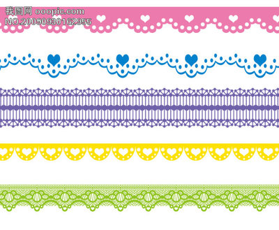 【透明PNG素材篇】免抠蕾丝花边素材 免抠花边素材