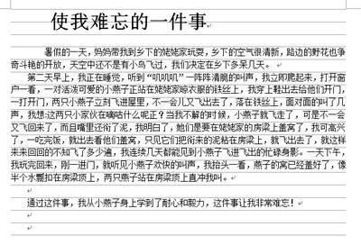 学生最难忘的一件事 最难忘的一件事作文