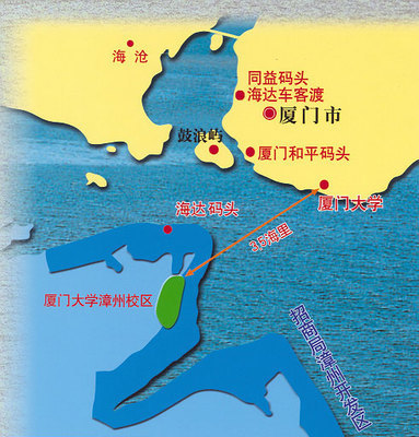 厦门大学漳州校区地图 厦门大学嘉庚学院 湖