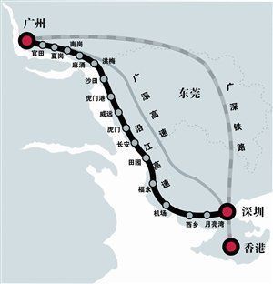 广深沿江高速地图 s3 广深沿江高速入口