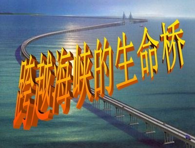 《跨越海峡的生命桥》第二课时教学设计 8跨越海峡的生命桥ppt