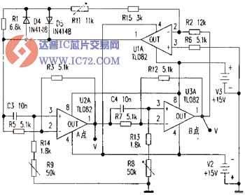 频率可调的正弦波发生器电路图 频率可调正弦波发生器