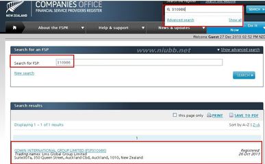 查询新西兰FSP的真实性虚假性 新西兰fsp监管查询