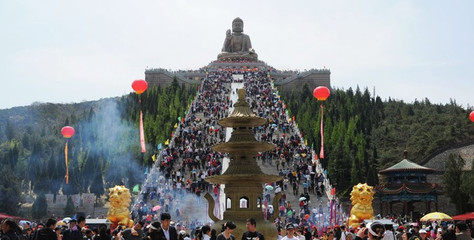 走马观走花游胶东之五,烟台南山大佛(附美图) 烟台龙口南山大佛