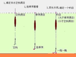 无钩调漂法 图解 - 浮漂探讨 - 宁夏钓鱼网 - Powered by Discuz! 排水浮漂怎么调漂