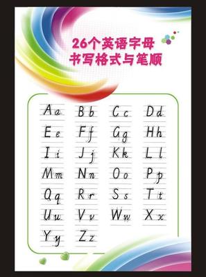 26个英文字母的书写笔顺 英文字母书写格式口诀