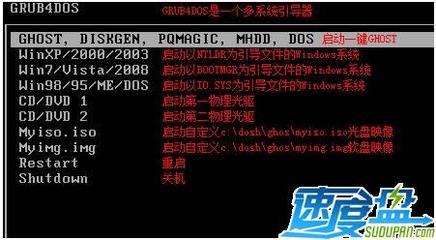 Grub4dos菜单制作 grub4dos菜单制作教程