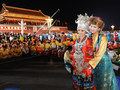 国庆60周年联欢晚会精彩照片 国庆50周年联欢晚会