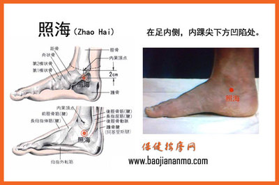 朗朗上口的穴位歌 照海的定位和主治