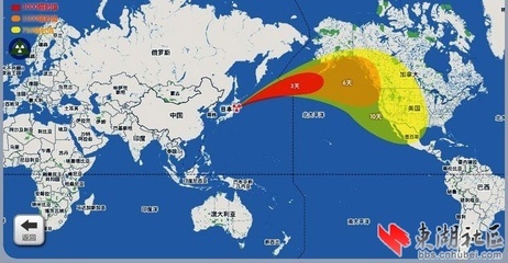 日本核辐射云为何偏偏飘向美国？ 日本核辐射地区