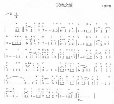 天空之城钢琴曲的歌词 天空之城钢琴曲 简谱