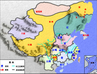 五代十国(公元907年－公元960年) 公元960年