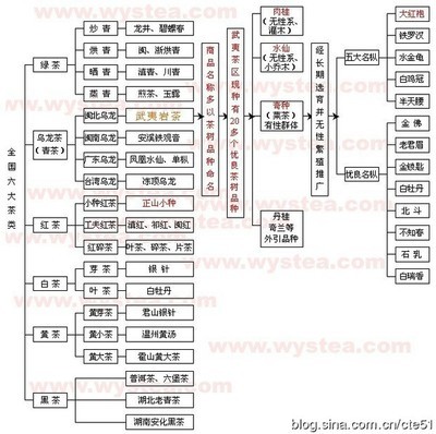 茶叶分类及功效. 茶叶的分类及功效