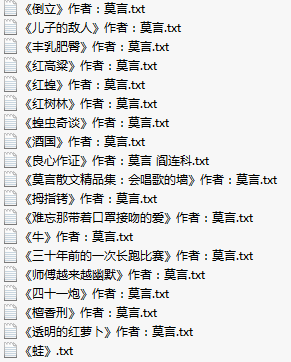 莫言简介及莫言作品大全集TXT打包下载 莫言作品简介