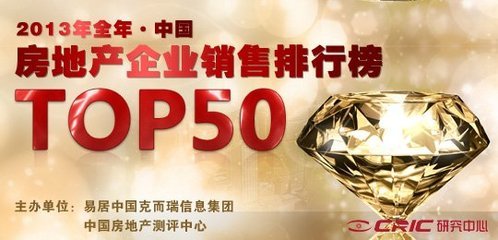 ’2013中国房地产企业TOP500 top 500 企业